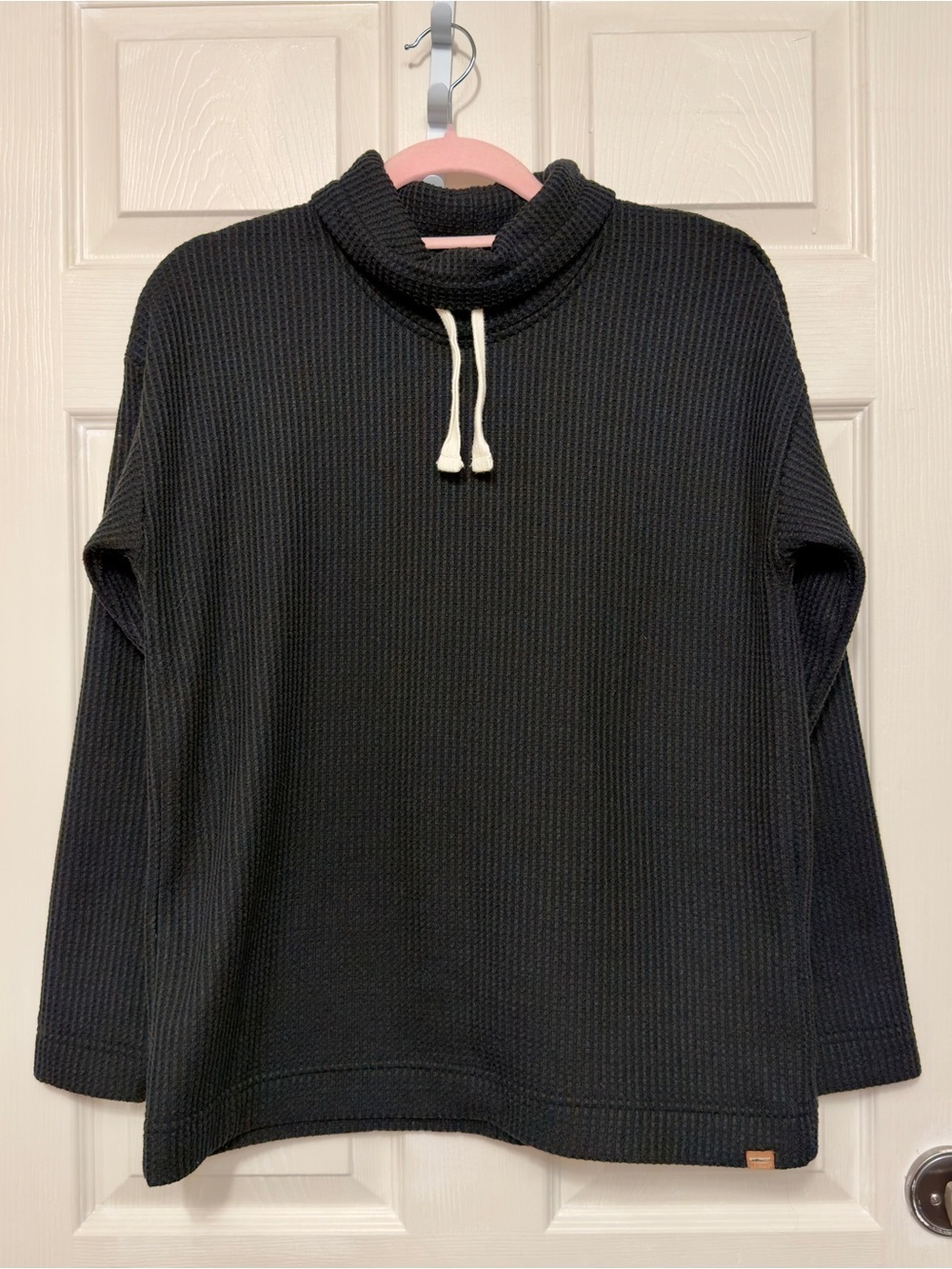 L.L Bean Funnel Neck Waffle Sweater Mens Size M